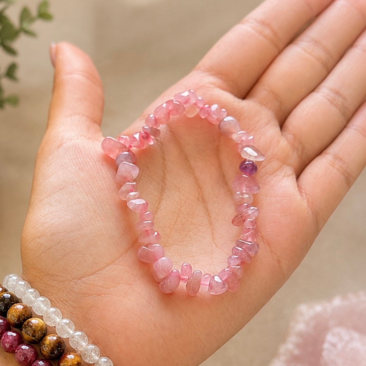 Lavender Rose Love Bracelet