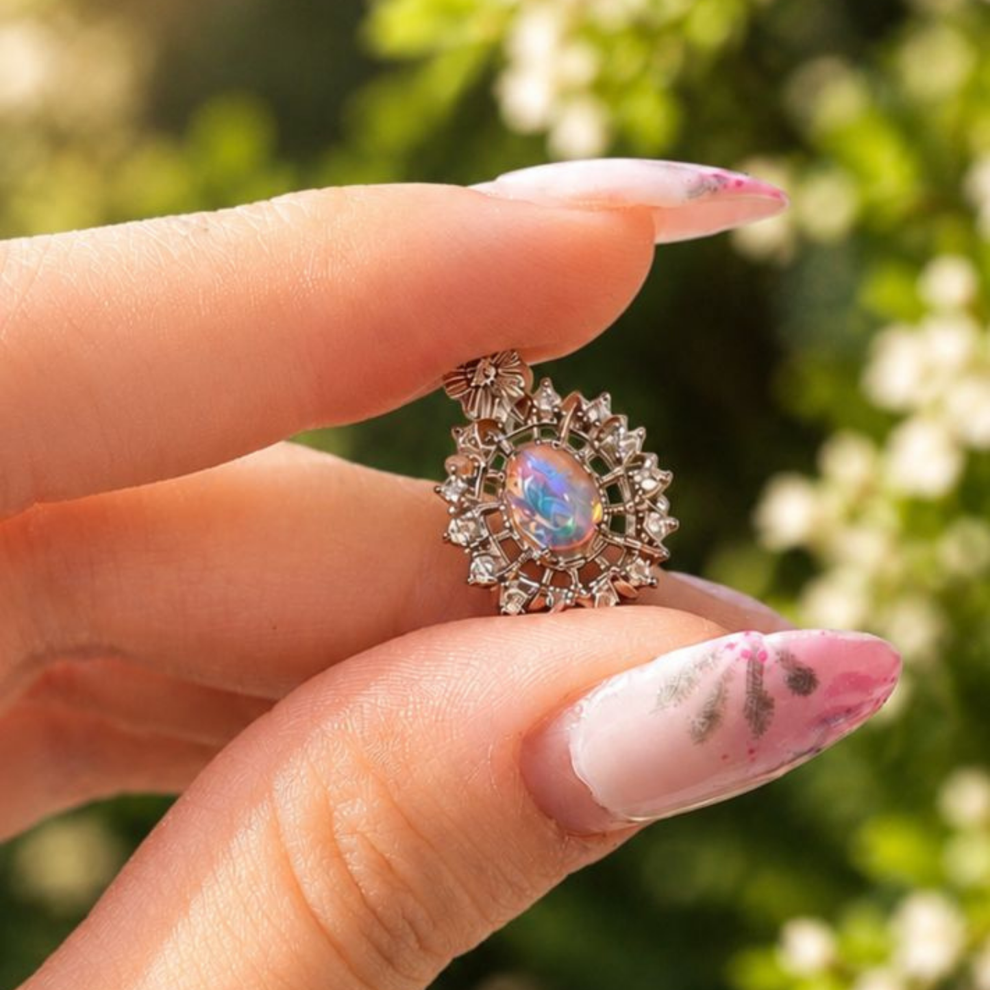 Rainbow Opal Pendant