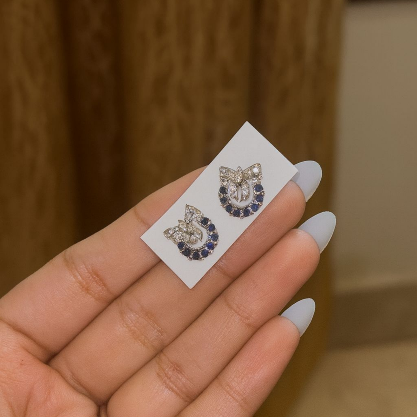 Blue Sapphire Studs