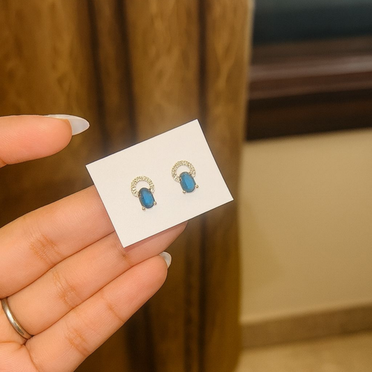 London Blue Topaz Studs