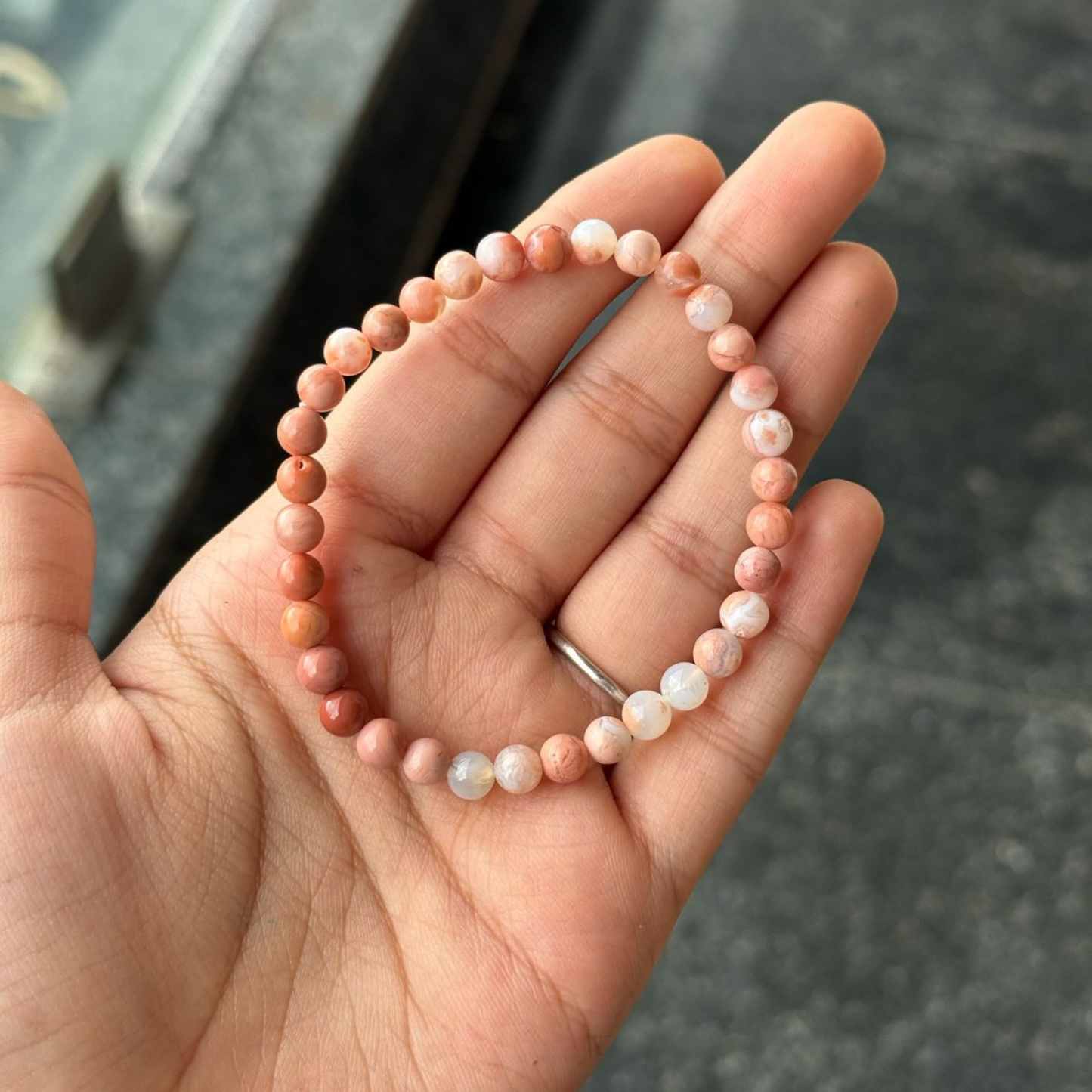 Cotton Candy Agate Bracelet