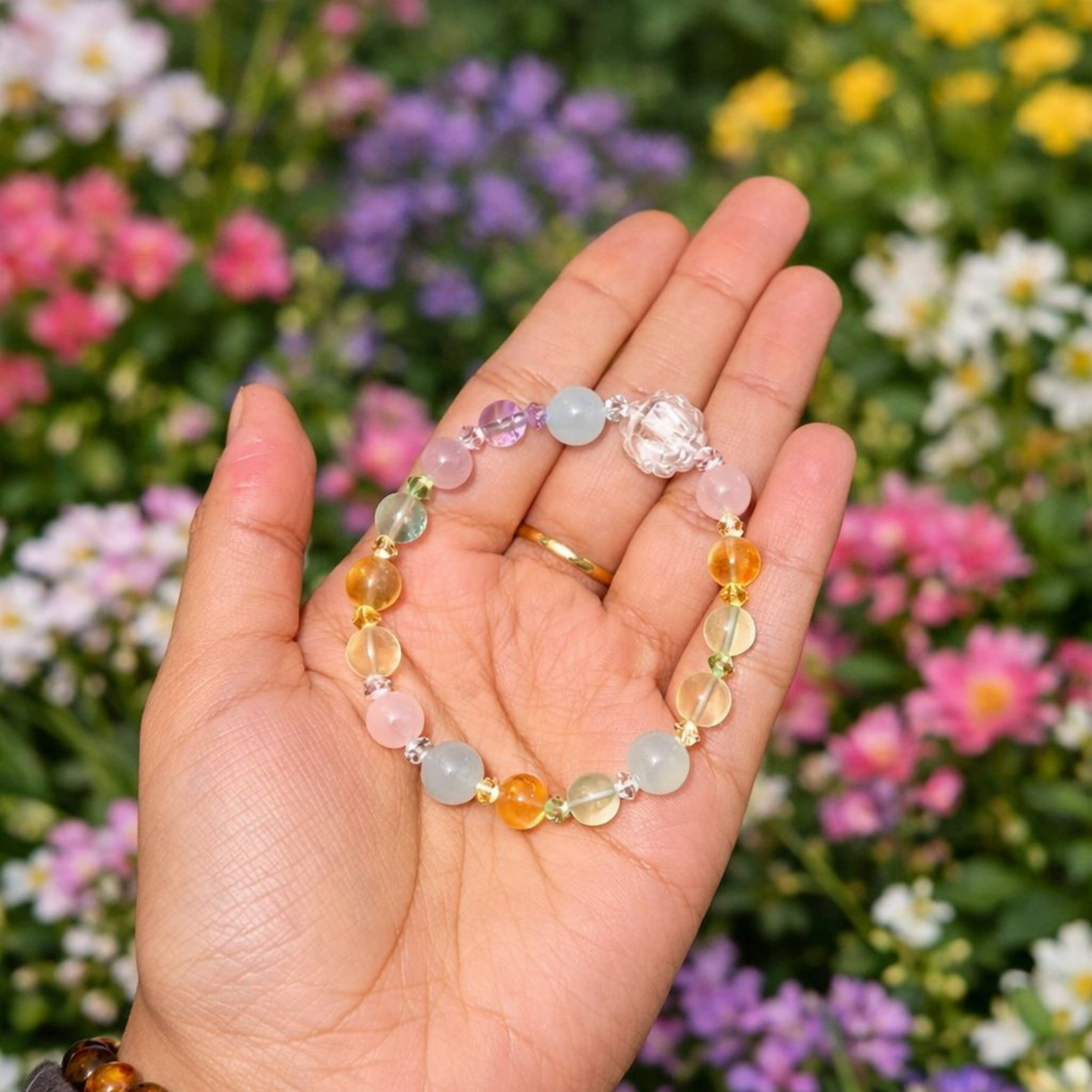 Clear Quartz & Mixed Quartz Bracelet