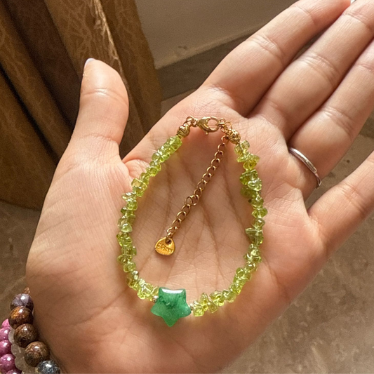 Peridot + Green Aventurine Bracelet
