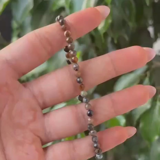 Pietersite bracelet in micro beads